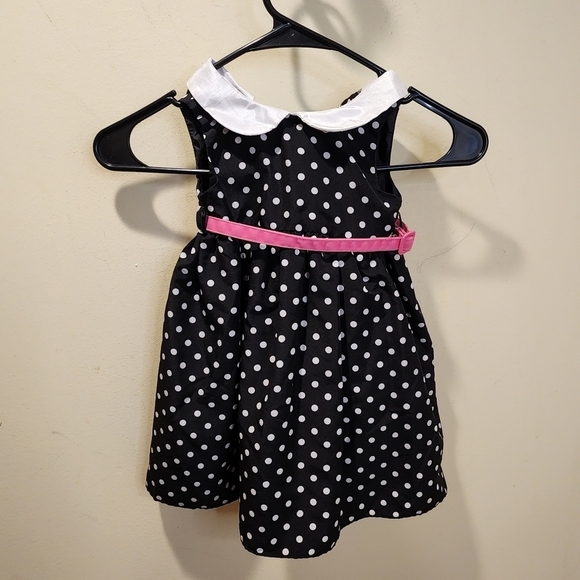 Good Lad Polka Dot Black and white baby's dress size 18M - Picture 3 of 11